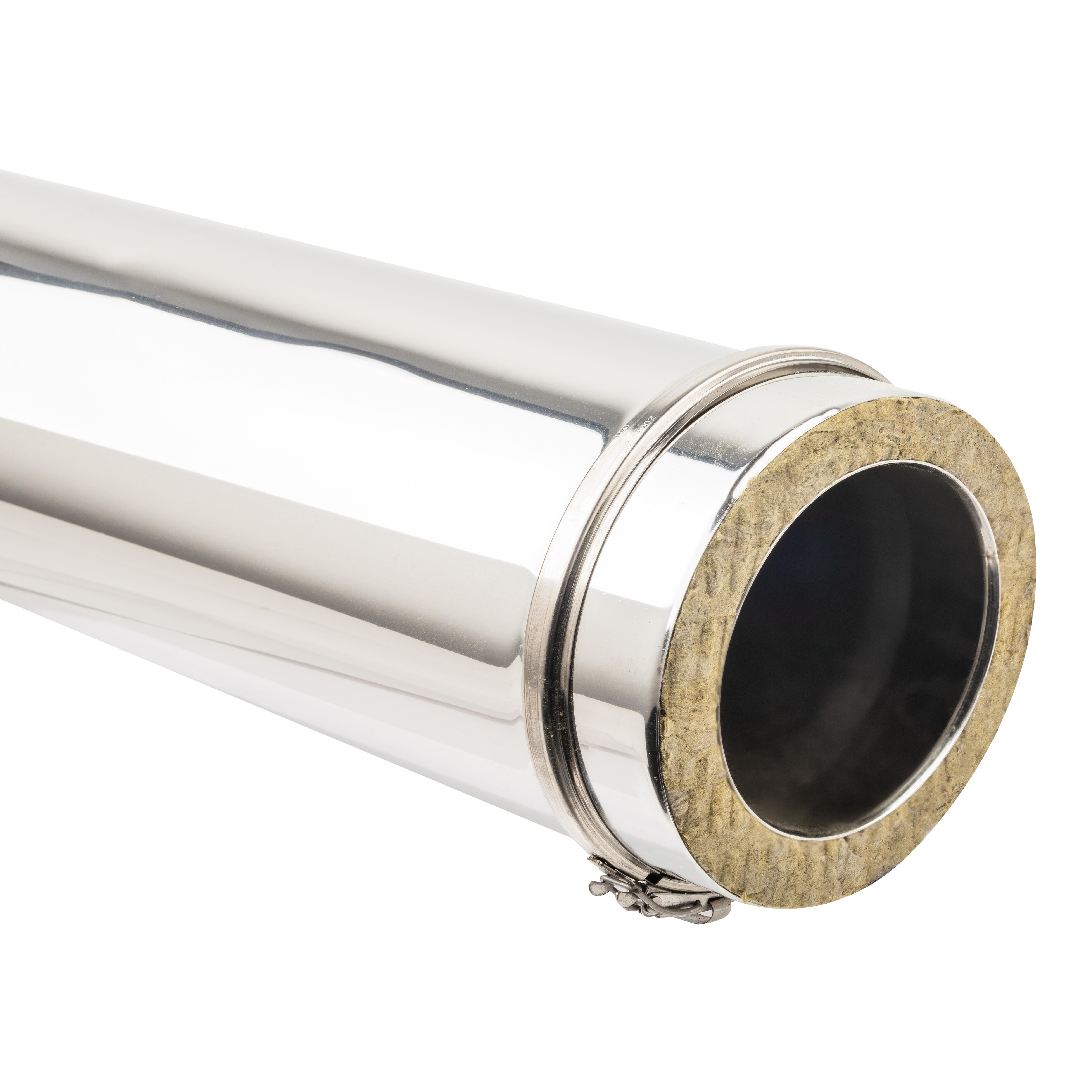 TUBO PARED DOBLE Ø125MM 500MM INOX 304 - 2