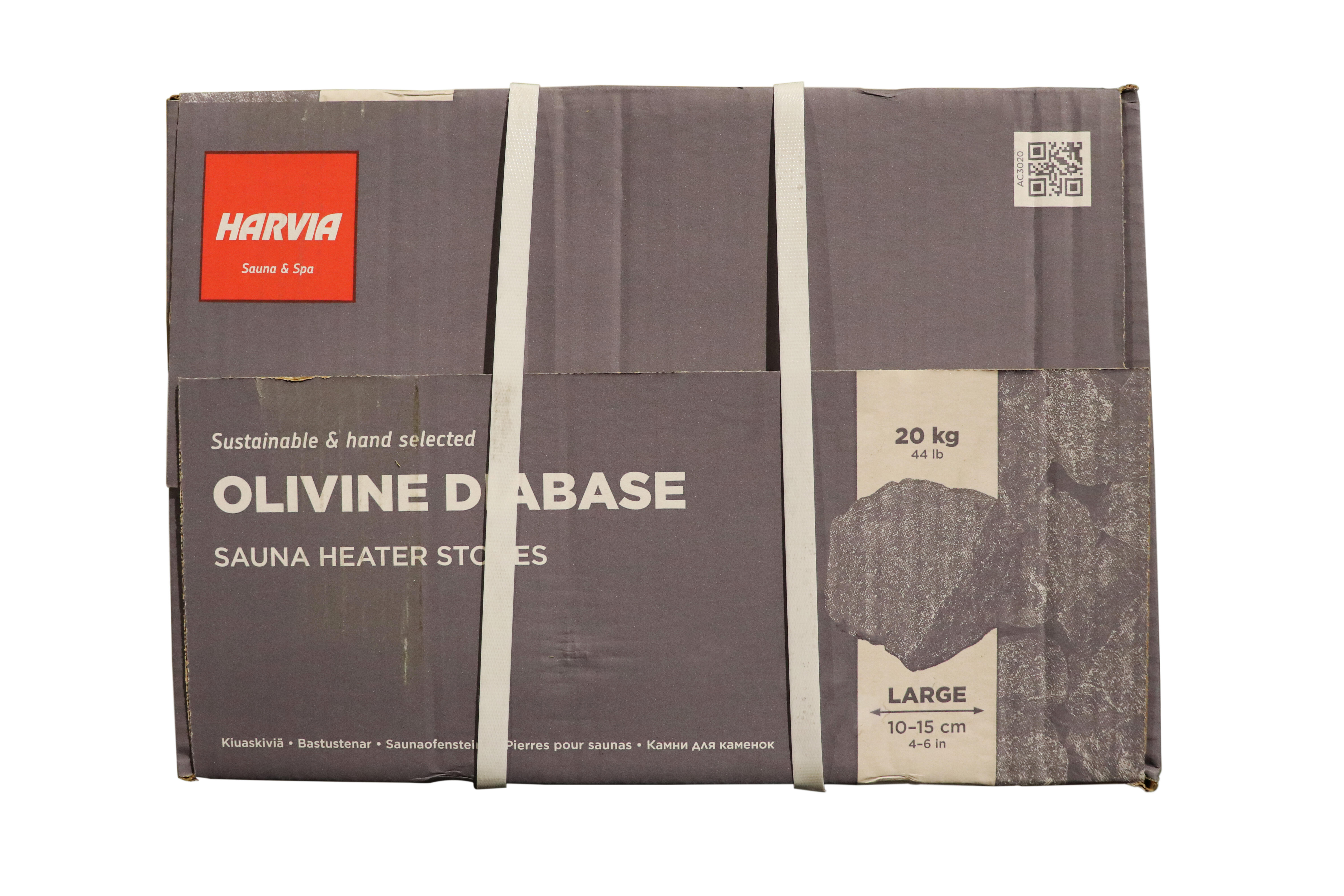 Pierres de sauna pierre volcanique HARVIA, 20Kg 10/15cm - 2