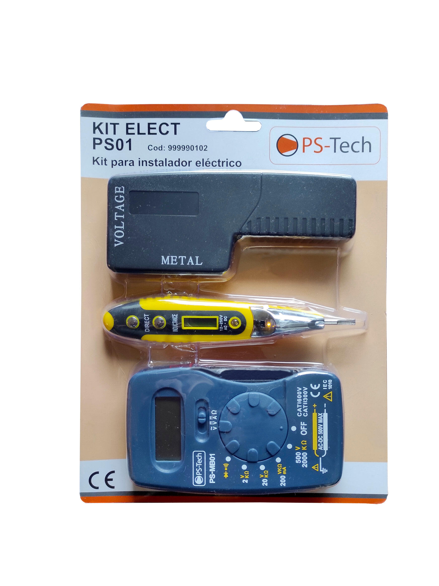 KIT MULTIMETRO CON DETECTOR METAL Y BUSCAPOLOS - 5