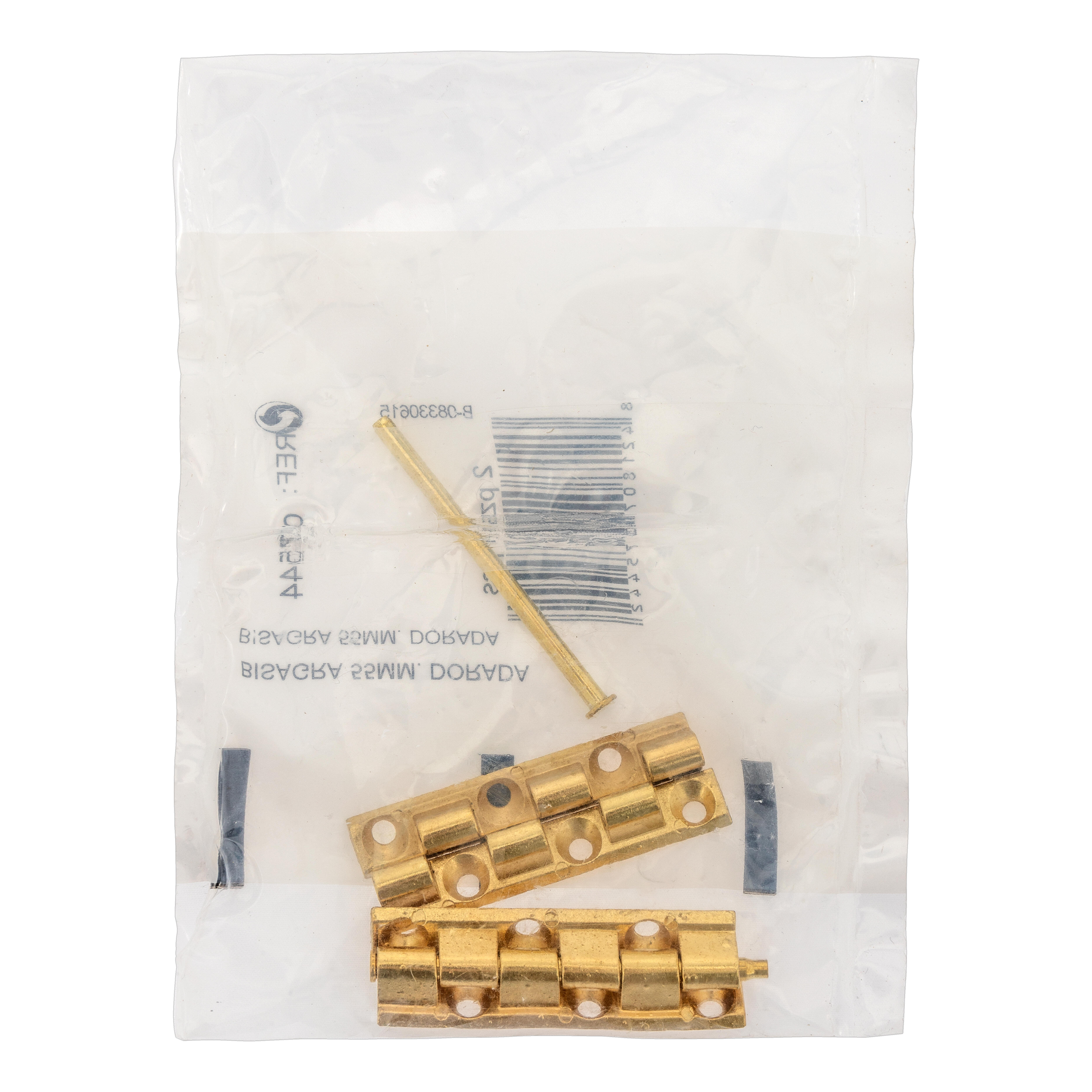 BISAGRA PLANA UNIVERSAL 55  MM. DORADA. 2 UDS - 2