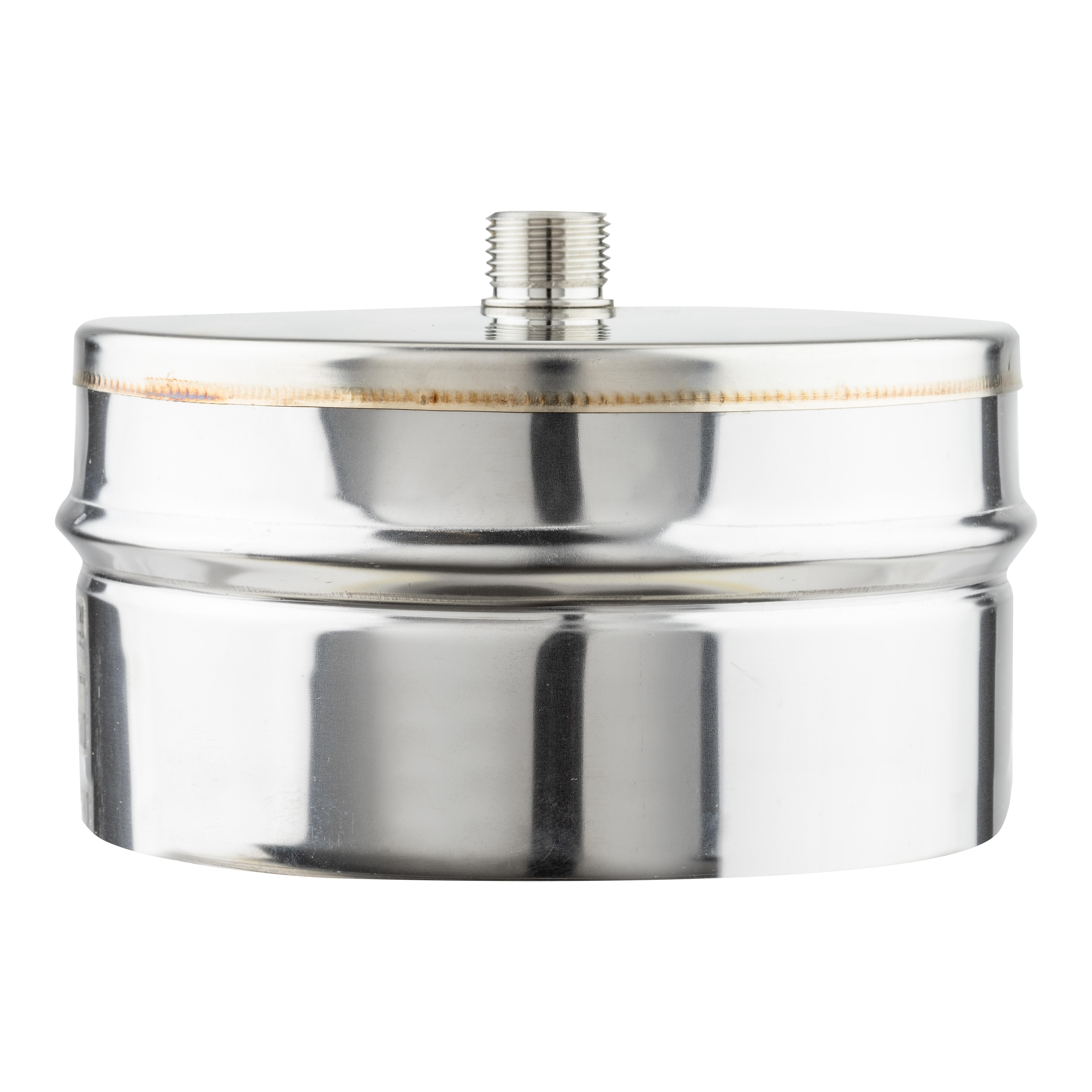 TAPÓN CON PURGA INOXIDABLE PARED DOBLE 100MM - 2