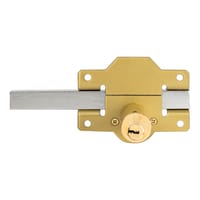 CERROJO PUERTA DE SEGURIDAD INTERIOR Y EXTERIOR PINTADO 5 LLAVES AMIG - 3