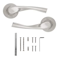 JUEGO DE MANILLA ROSETAS ACERO INOXIDABLE 3020 - 6