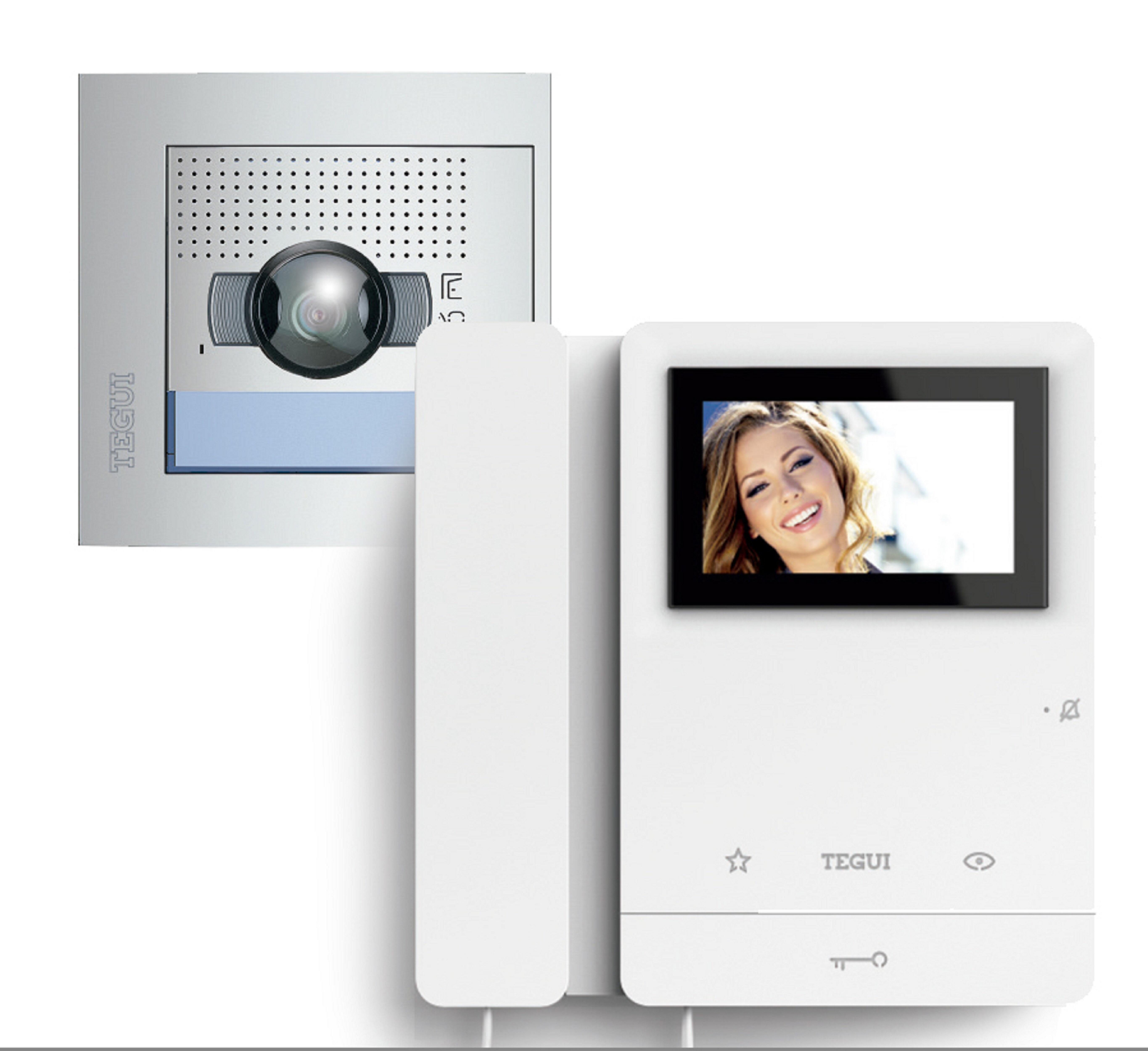 KIT VIDEOPORTERO 2 HILOS PANTALLA COLOR 4,3