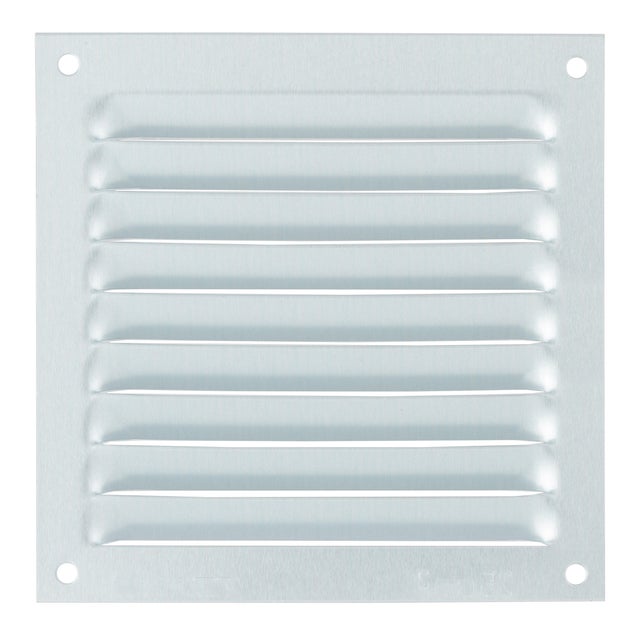 REJILLA DE VENTILACION SOBREPONER ALUMINIO BLANCO 10 X 10 CM ESPESOR 0.6  MM