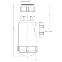 SIFON LAVABO BOTELLA EXTENSIBLE 1 1/2