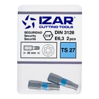 PUNTAS PARA ATORNILLADOR TORX  PTS27 CORTA L25 IZAR 2 UDS - 3