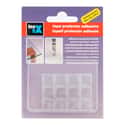 12 TOPES GOTA PLASTICO ADHESIVO TRANSPARENTE 4504 INOFIX - 2