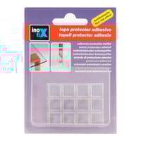 12 TOPES GOTA PLASTICO ADHESIVO TRANSPARENTE 4504 INOFIX - 2