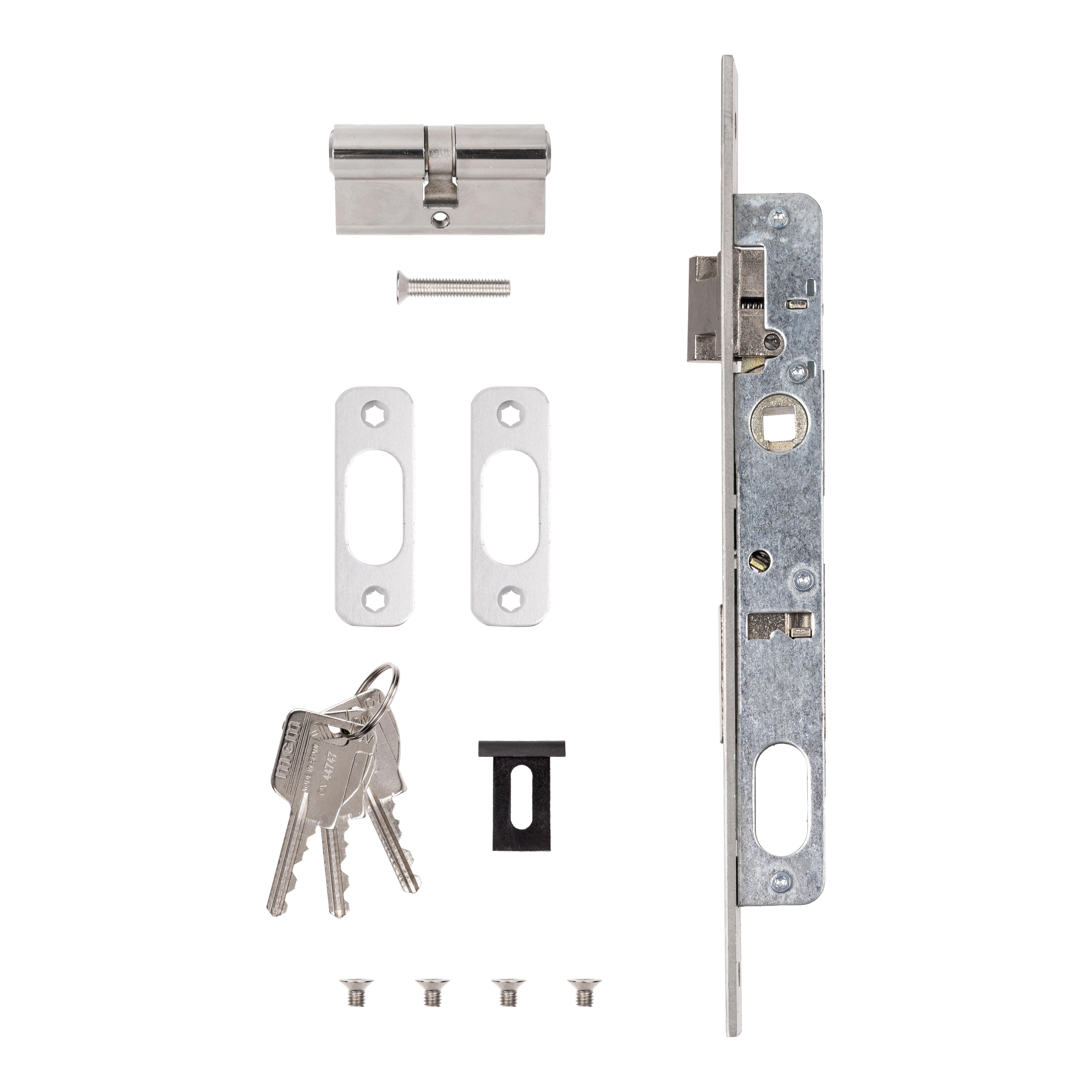 CERRADURA CARPINTERIA METALICA CON CILINDRO PICAPORTE Y PALA DESLIZANTE 11  MM. 1550 14 MCM - 2