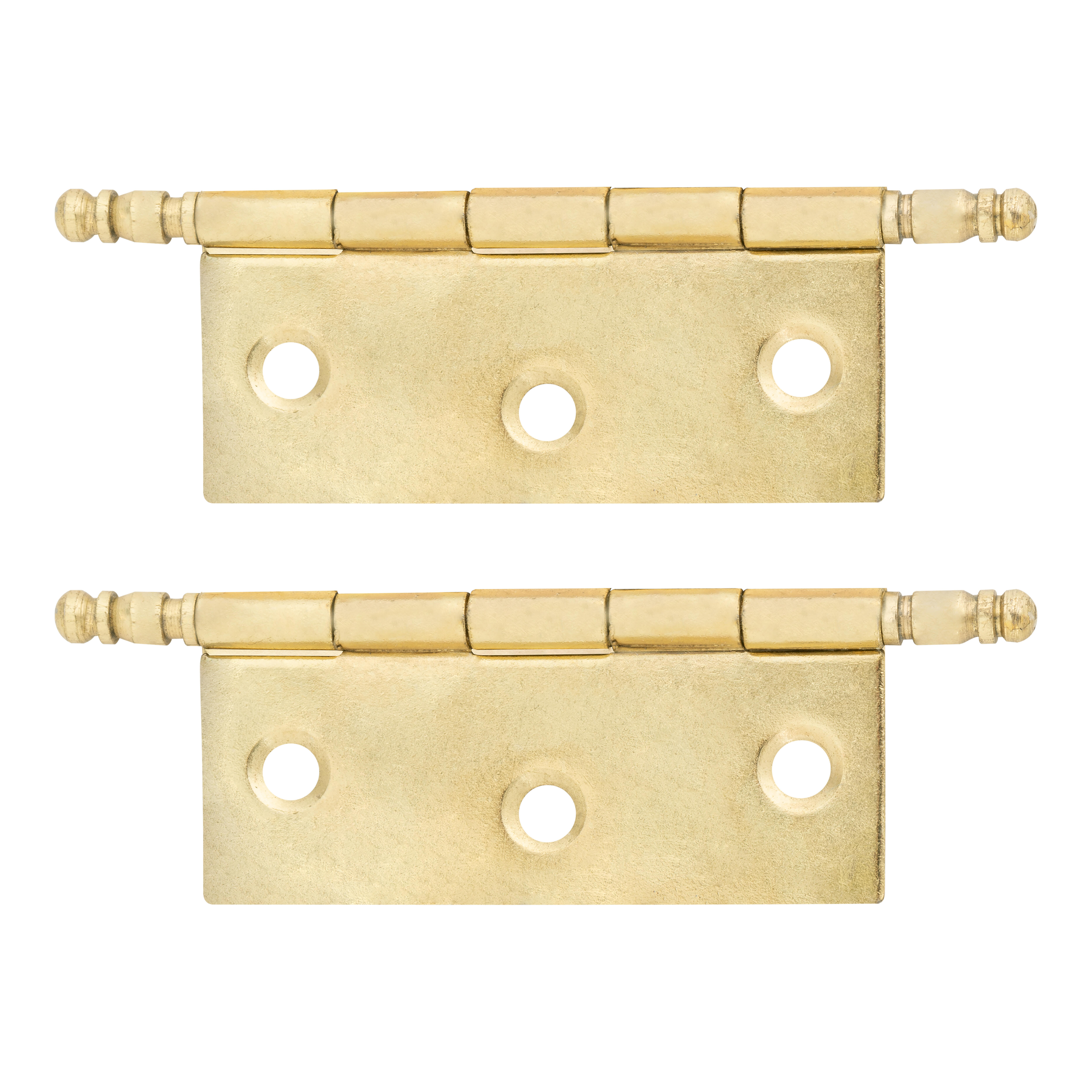 BISAGRA HIERRO 50 X 40  MM. CON REMATE LATONADA. 2 UDS - 2