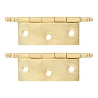 BISAGRA HIERRO 50 X 40  MM. CON REMATE LATONADA. 2 UDS - 2