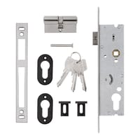 CERRADURA CARPINTERIA METALICA 30  MM. PICAPORTE Y PALA BASCULANTE 2450 MCM - 2