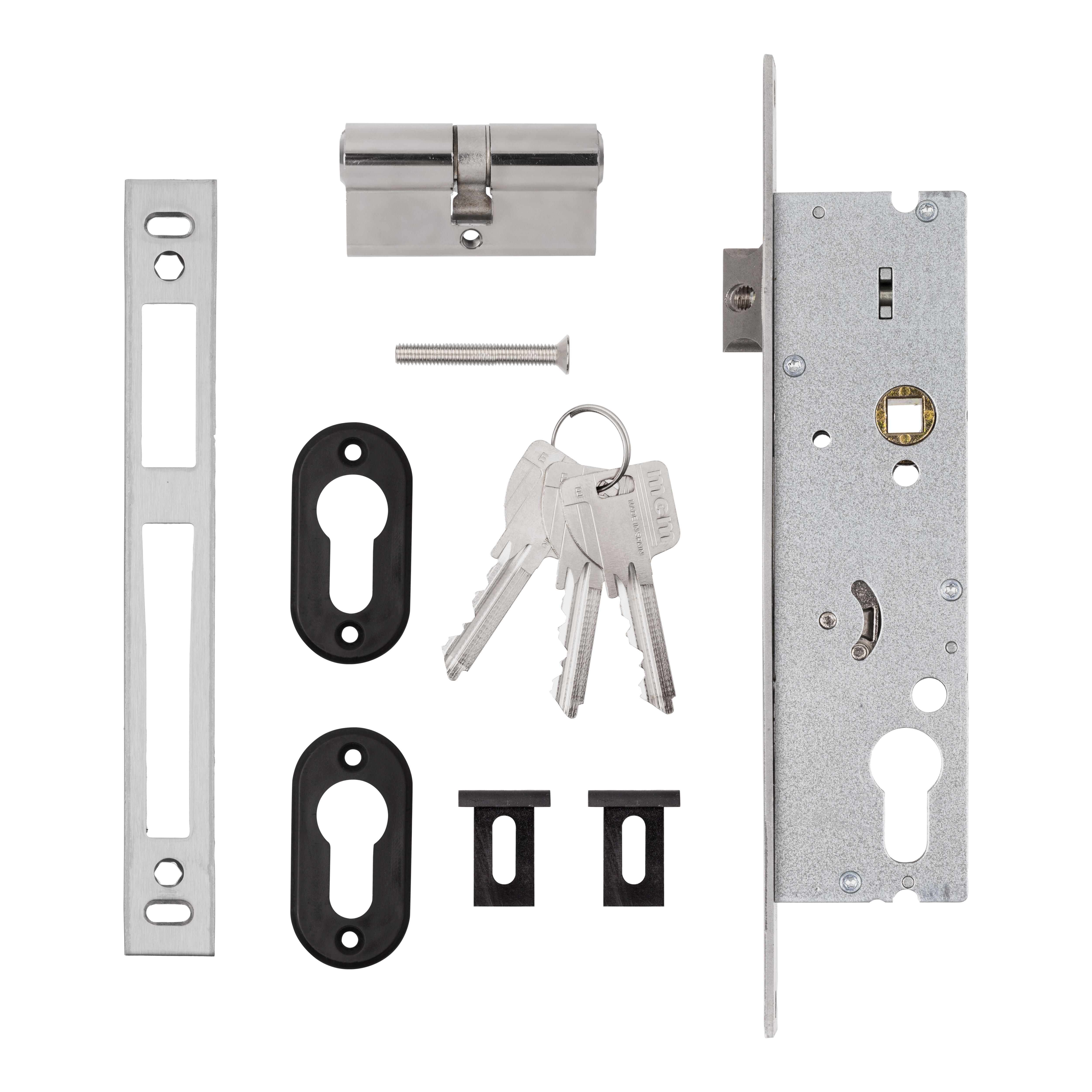 CERRADURA CARPINTERIA METALICA 30  MM. PICAPORTE Y PALA BASCULANTE 2450 MCM - 2