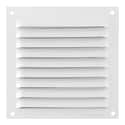 REJILLA DE VENTILACION CON MOSQUITERA SOBREPONER ALUMINIO BLANCO 10 X 10 CM. ESPESOR 0.8  MM - 2