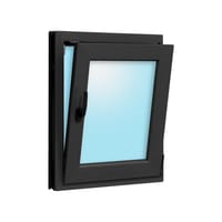 VENTANA PVC OSCILOBATIENTE GRIS GRAFITO 60X70CM - 4