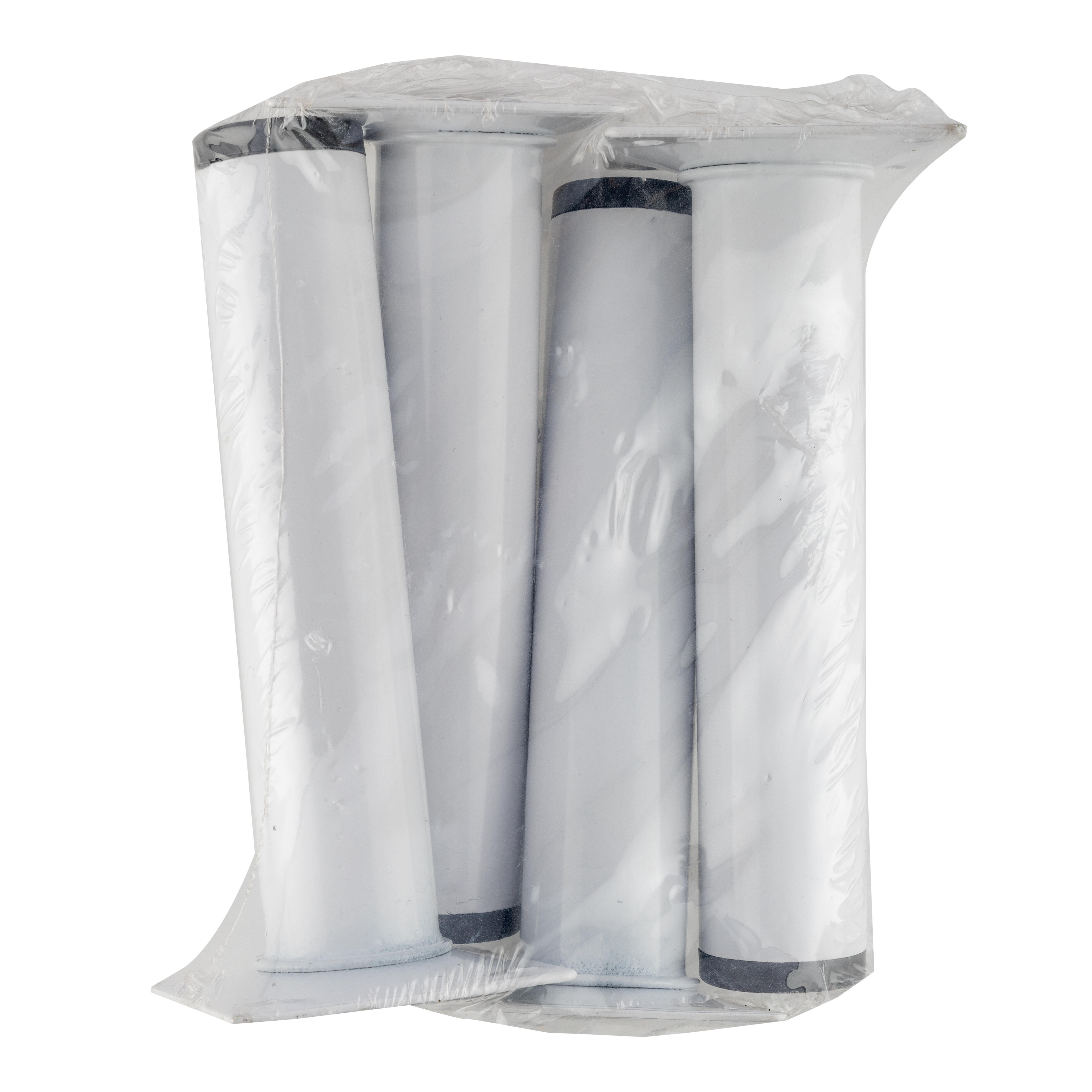 PATA MUEBLE ACERO REDONDA  H 150 MM  30 MM BLANCA. 4 UDS - 3