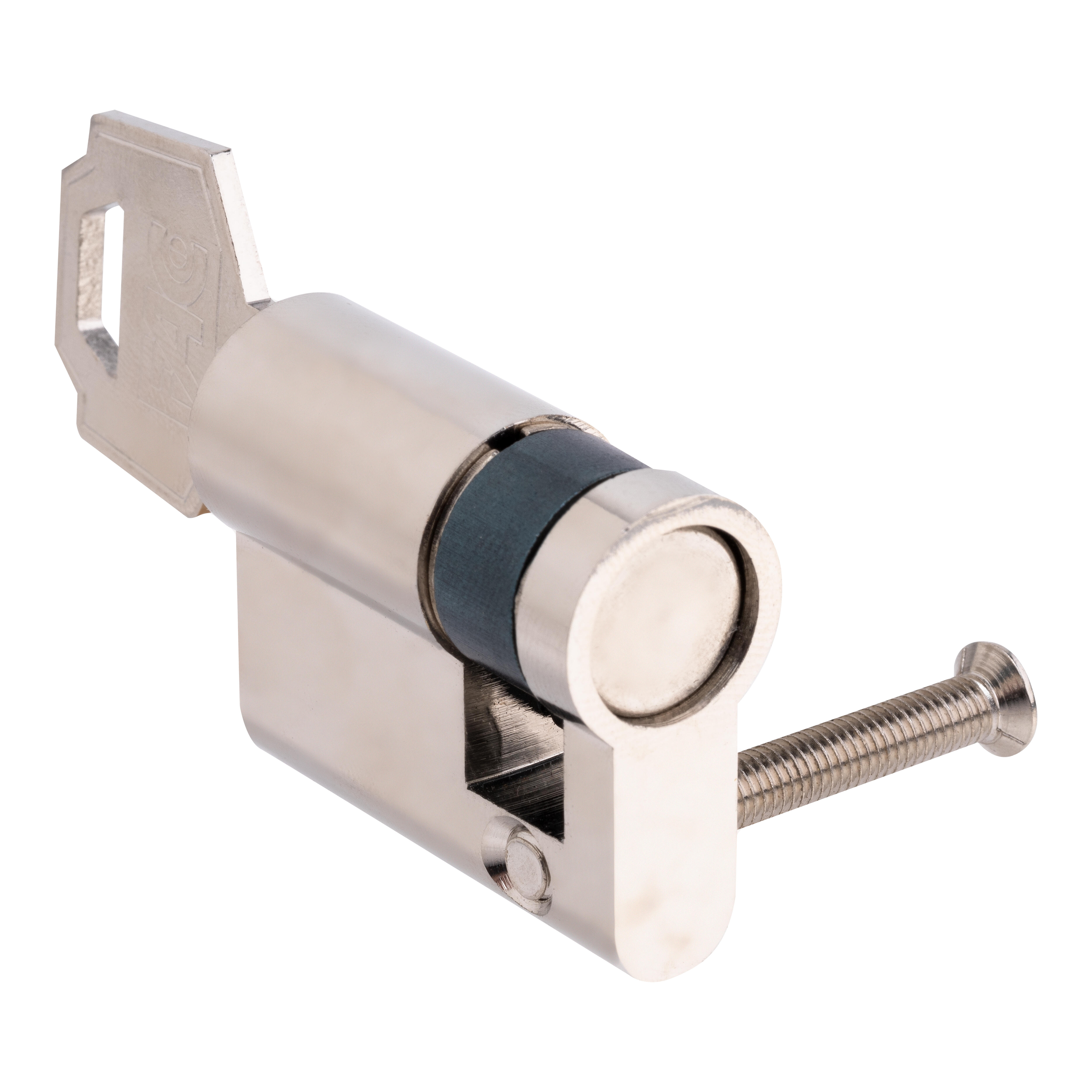 CILINDRO BOMBIN 30X10MM. SERRETA LEVA 13.5MM NIQUEL  FAC - 2