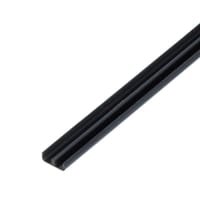 PERFIL DOBLE U PVC NEGRO 18X10X1,6MM 2M - 2