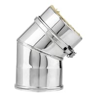 CODO 45º INOXIDABLE PARED DOBLE 80MM - 2