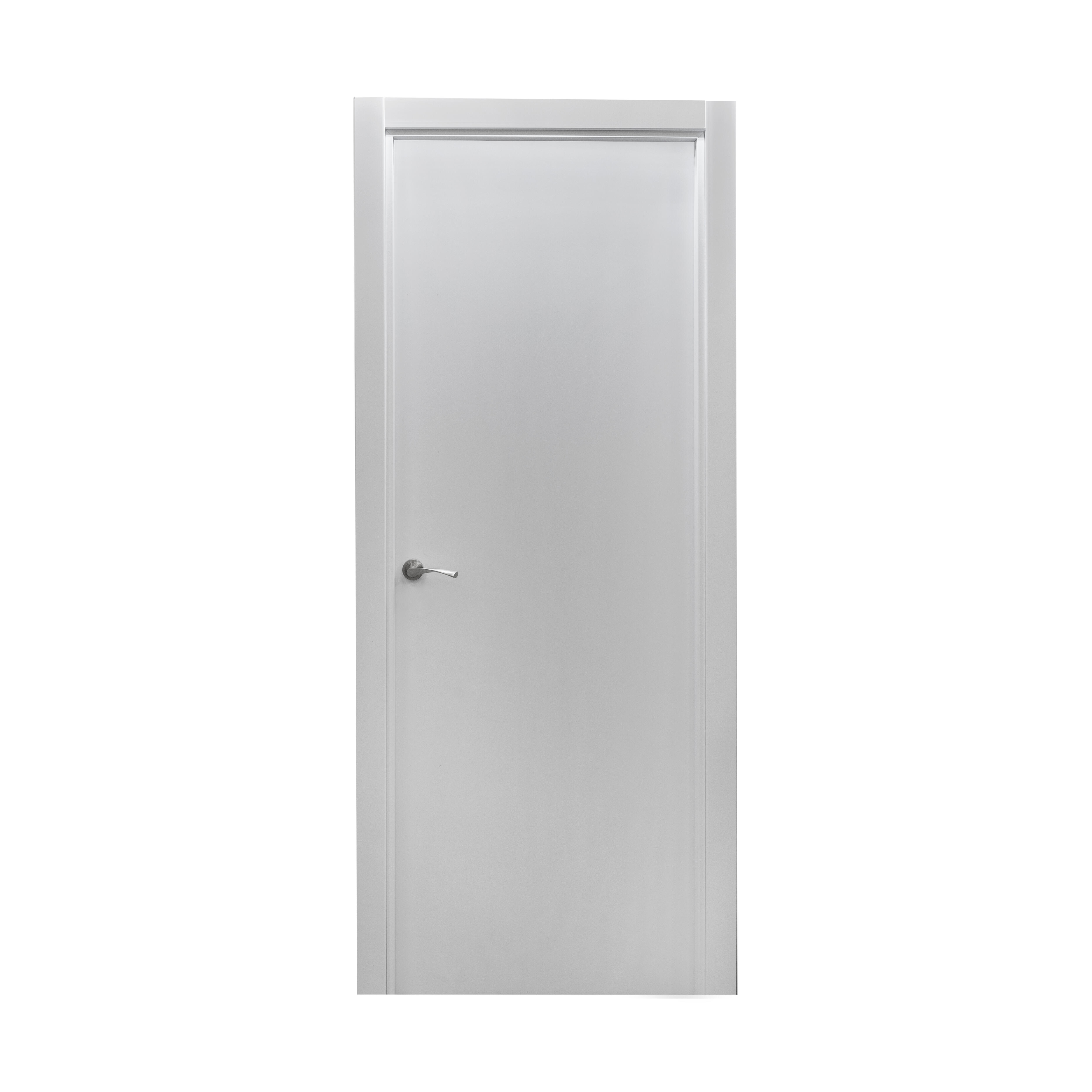 PUERTA ABATIBLE EN BLOCK MELAMINA BLANCA 62,5CM CIEGA DERECHA - 2