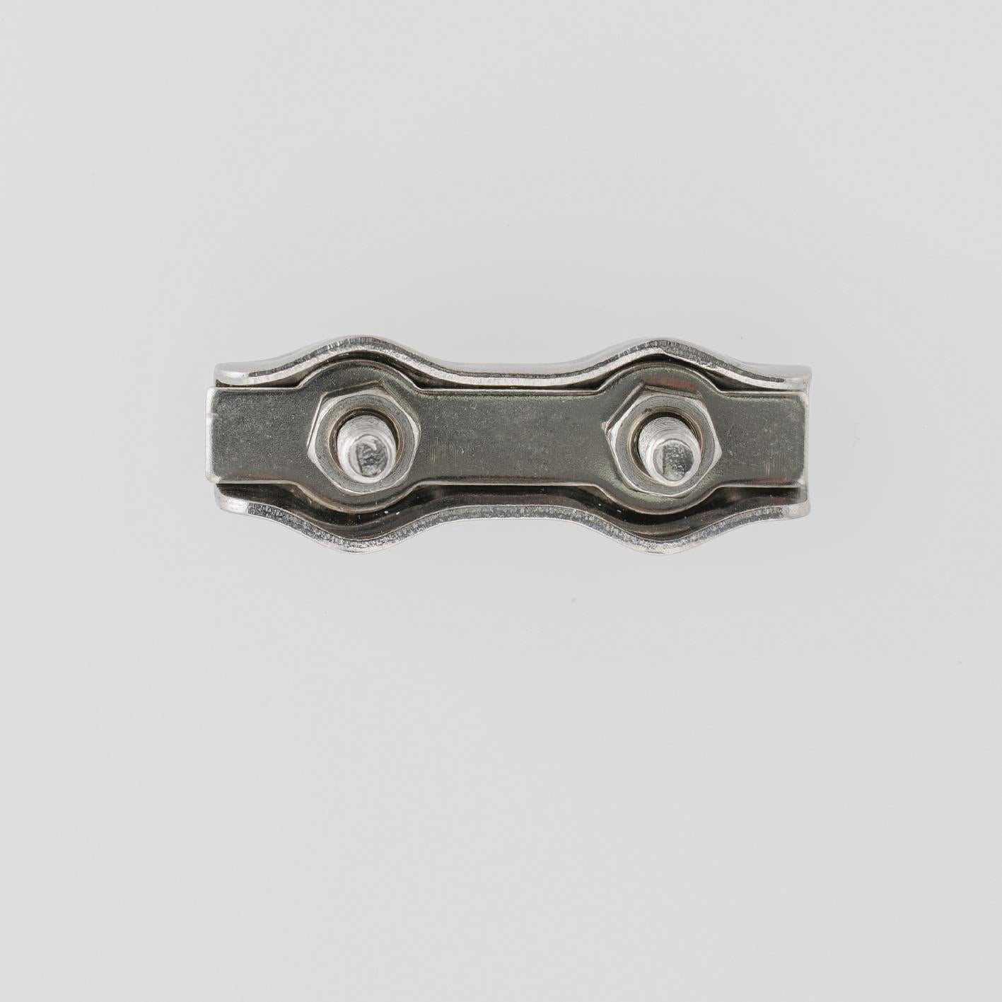 Morsetto duplex STANDERS 18608646 in inox zincato per cavo Ø 3 mm, 2 pezzi - 2