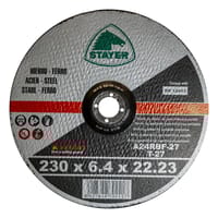 DISCO AMOLADORA DESBASTE METAL 230MM STAYER - 3