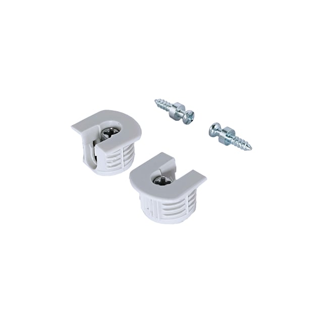 SOPORTE INVISIBLE CON EXCENTRICA  20 MM PLASTICO GRIS. 10 UDS