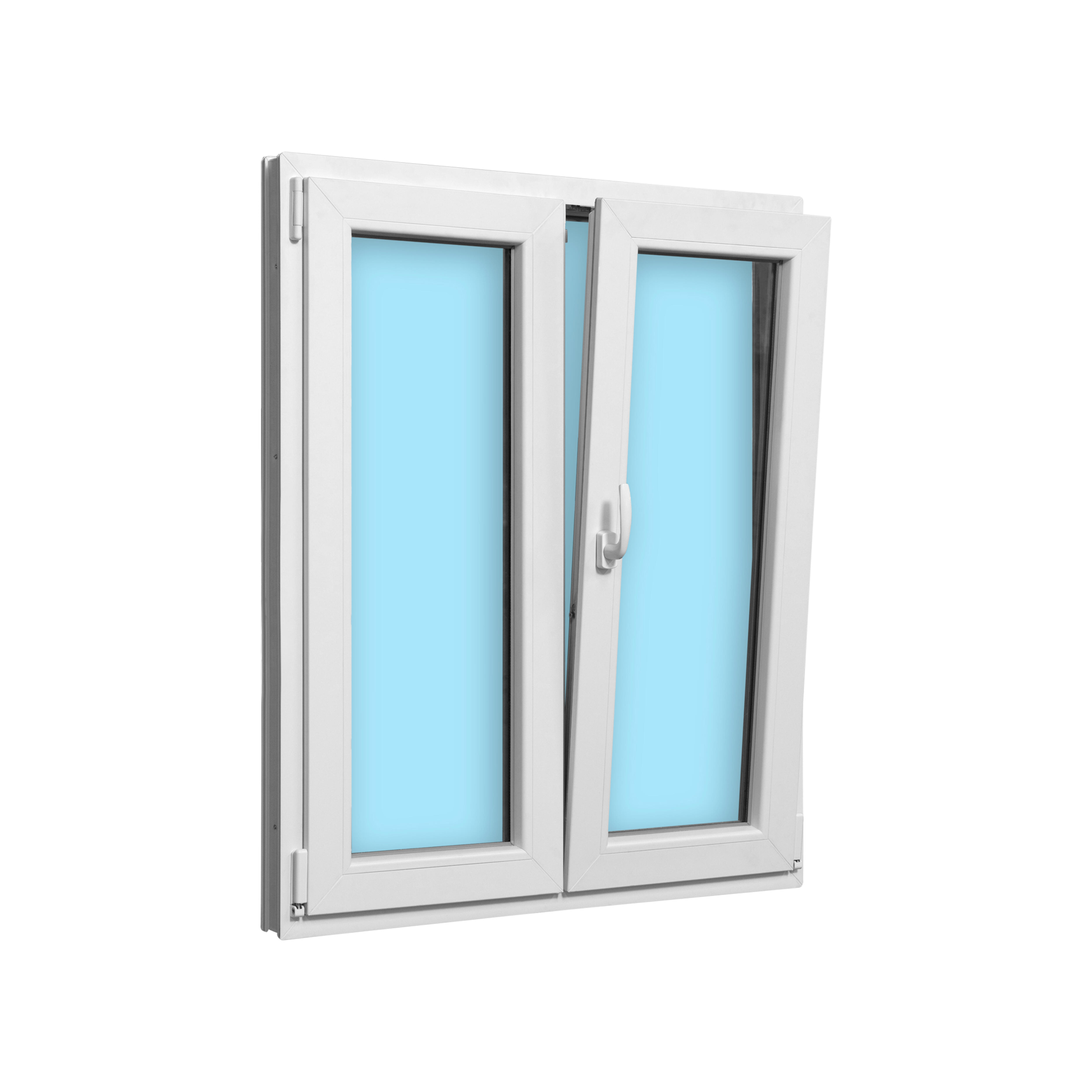 VENTANA PVC OSCILOBATIENTE BLANCA 100X120CM - 4