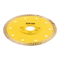 DISCO DE DIAMANTE AMOLADORA CORTE CERÁMICO BANDA CONTÍNUA TURBO EXTRAFINO 125MM STAYER - 2
