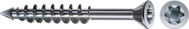 TORNILLOS TIRAFONDO PARA MADERA CINCADOS 3,5X40MM. 125UDS