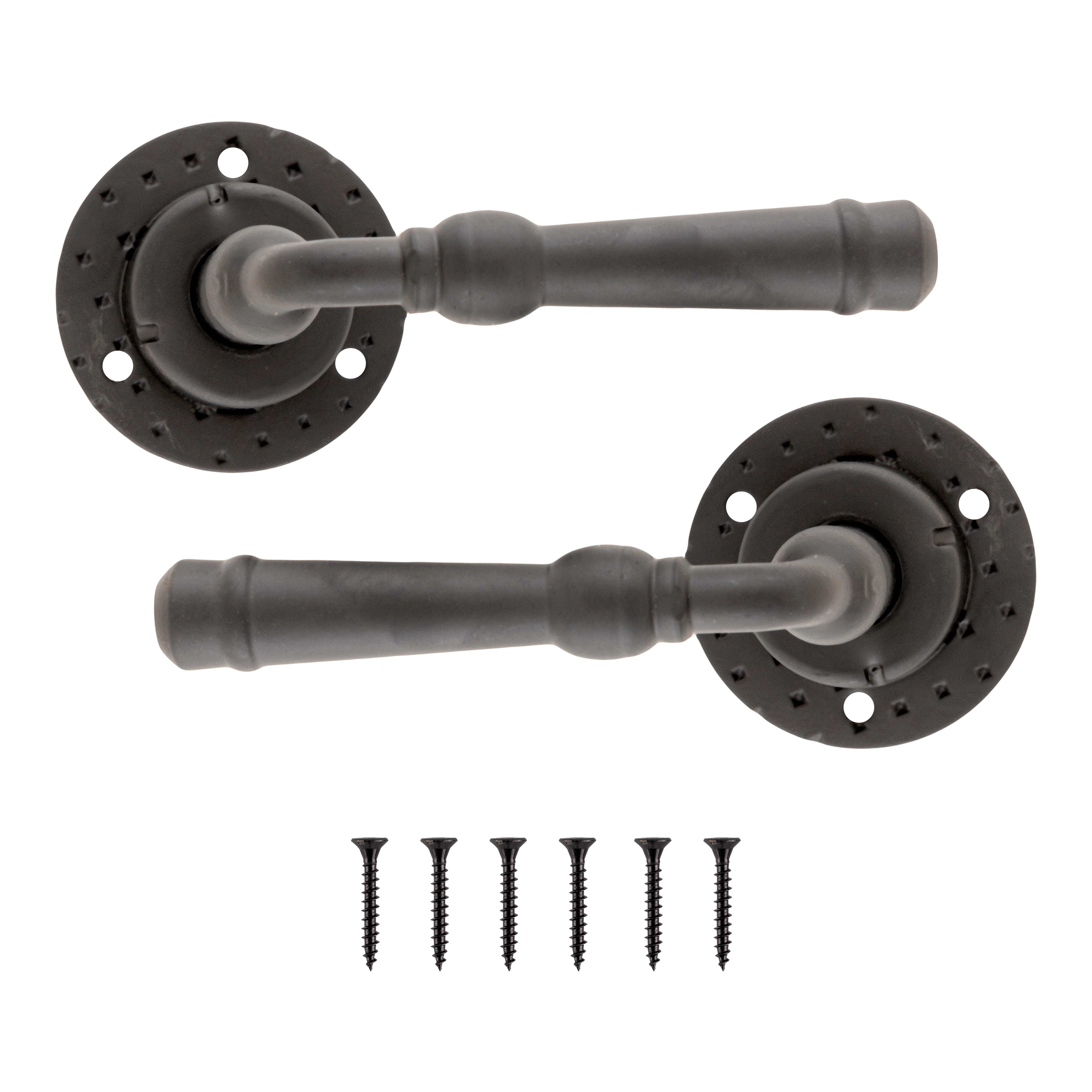 JUEGO DE MANILLA ROSETAS FORJA NEGRA 73172  - 2