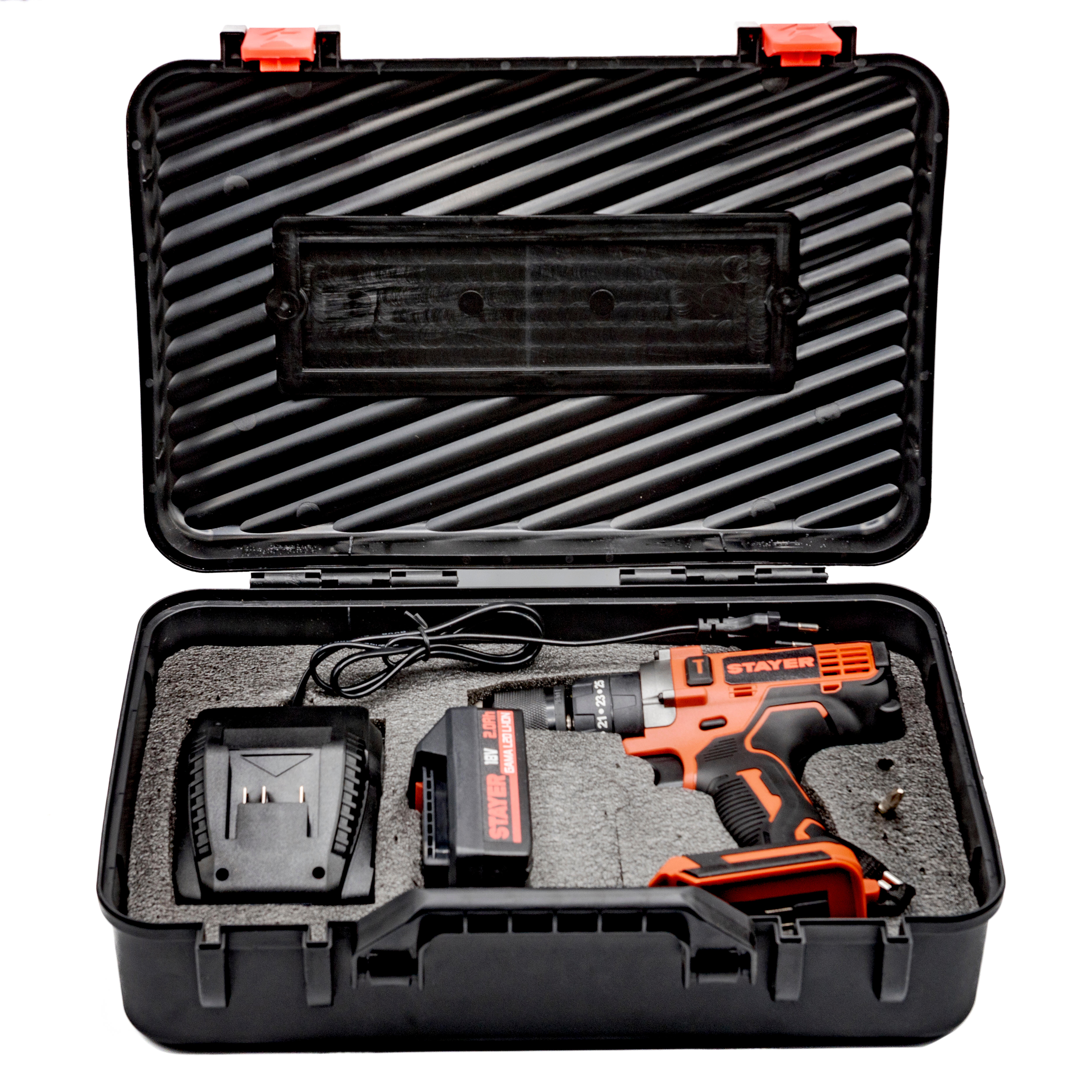 TALADRO PERCUTOR BATERÍA STAYER PB18 B L20 PK 18V - 11