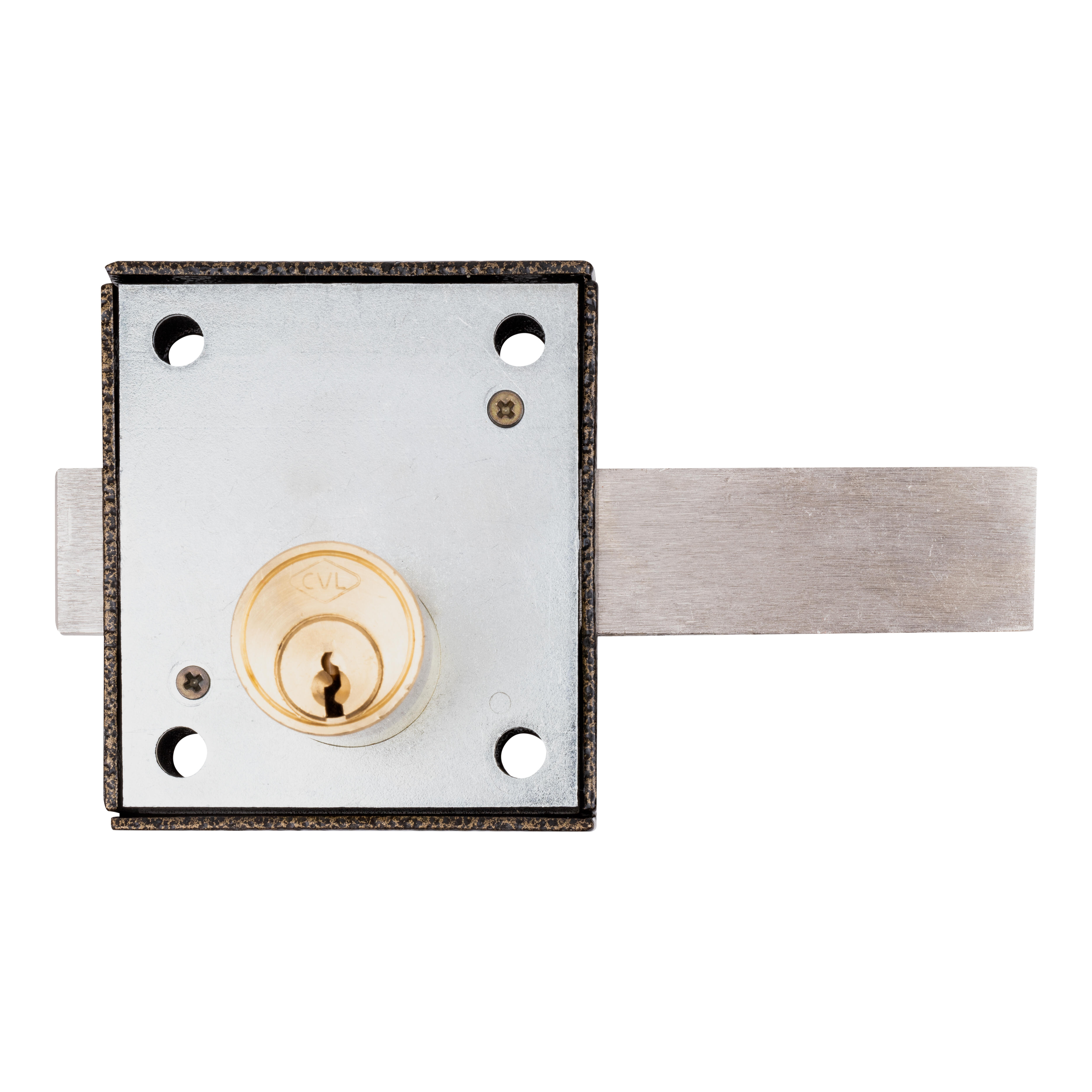 CERROJO SOBREPONER APERTURA BOTON Y CILINDRO 1978 CVL - 3