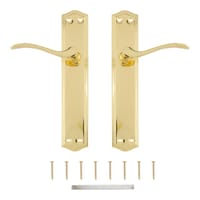 JUEGO DE MANILLAS PLACA CIEGA LATONADA CLASSIC - 2