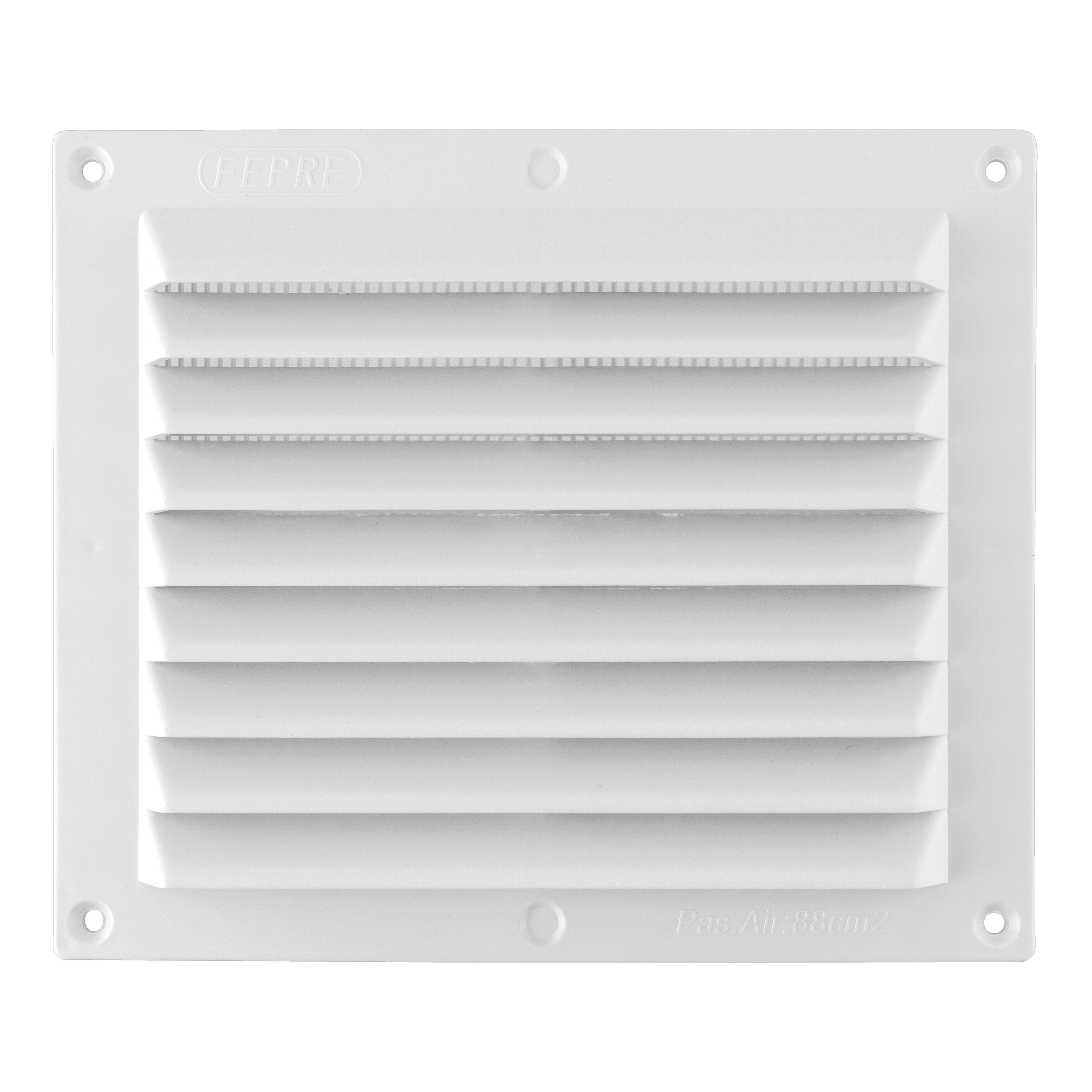 REJILLA DE VENTILACION EMPOTRABLE PLASTICO 14.6 X 17.5 CM - 2
