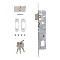 CERRADURA CARPINTERIA METALICA CON CILINDRO PICAPORTE Y PALA DESLIZANTE 18  MM. 1550 21 MCM - 2