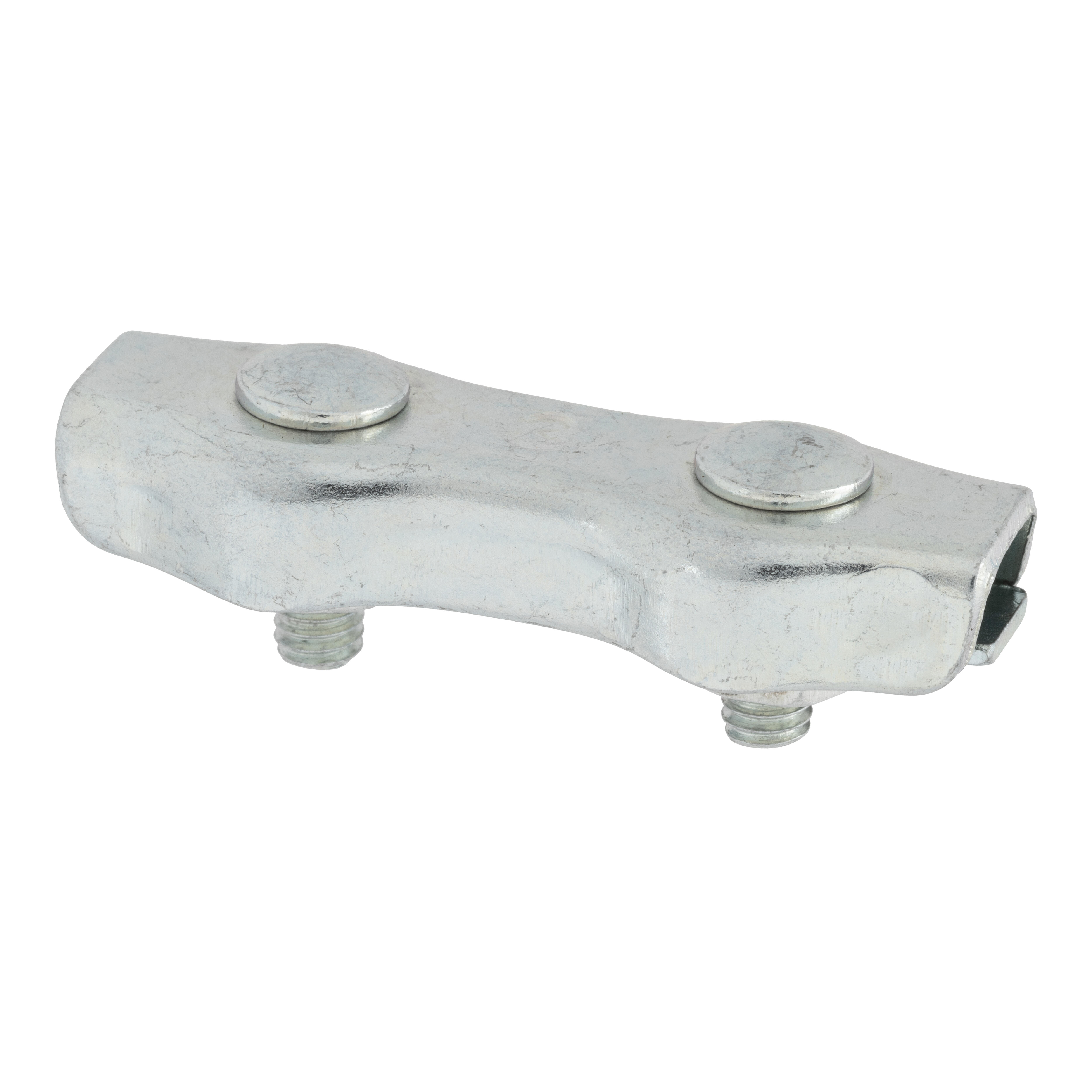 SUJETACABLE PLANO DOBLE GALVANIZADO 3 MM. 8 UDS - 2