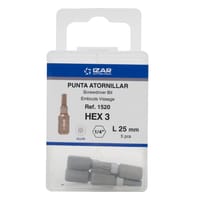 PUNTAS PARA ATORNILLADOR ALLEN PXH3 CORTA L25 IZAR 5 UDS - 2