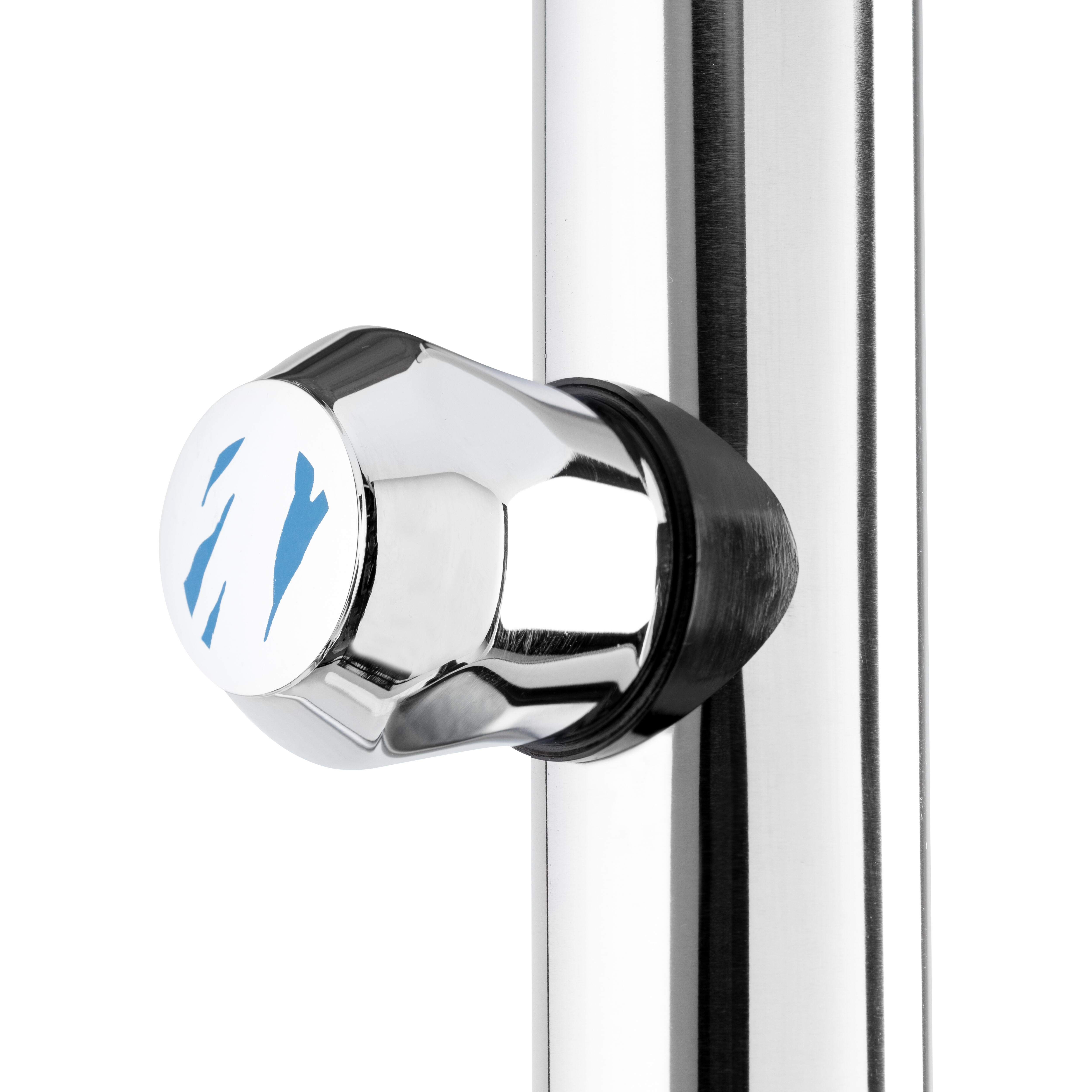 DUCHA 1 BRAZO ACERO INOXIDABLE  - 2