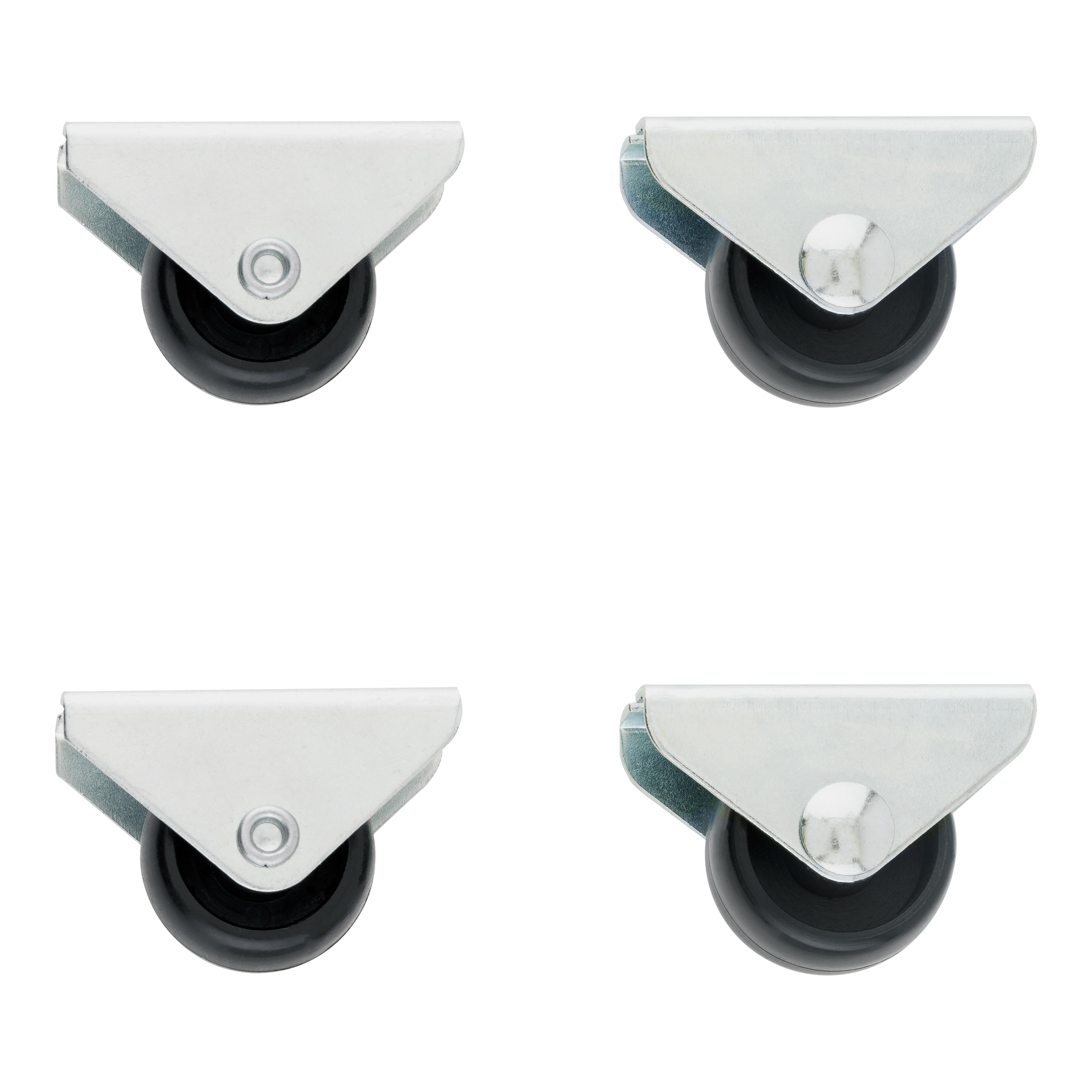 RUEDA FIJA 20MM POLIPROPILENO. HASTA 15KG. LLANTA PLÁSTICO. 4 UDS. - 2