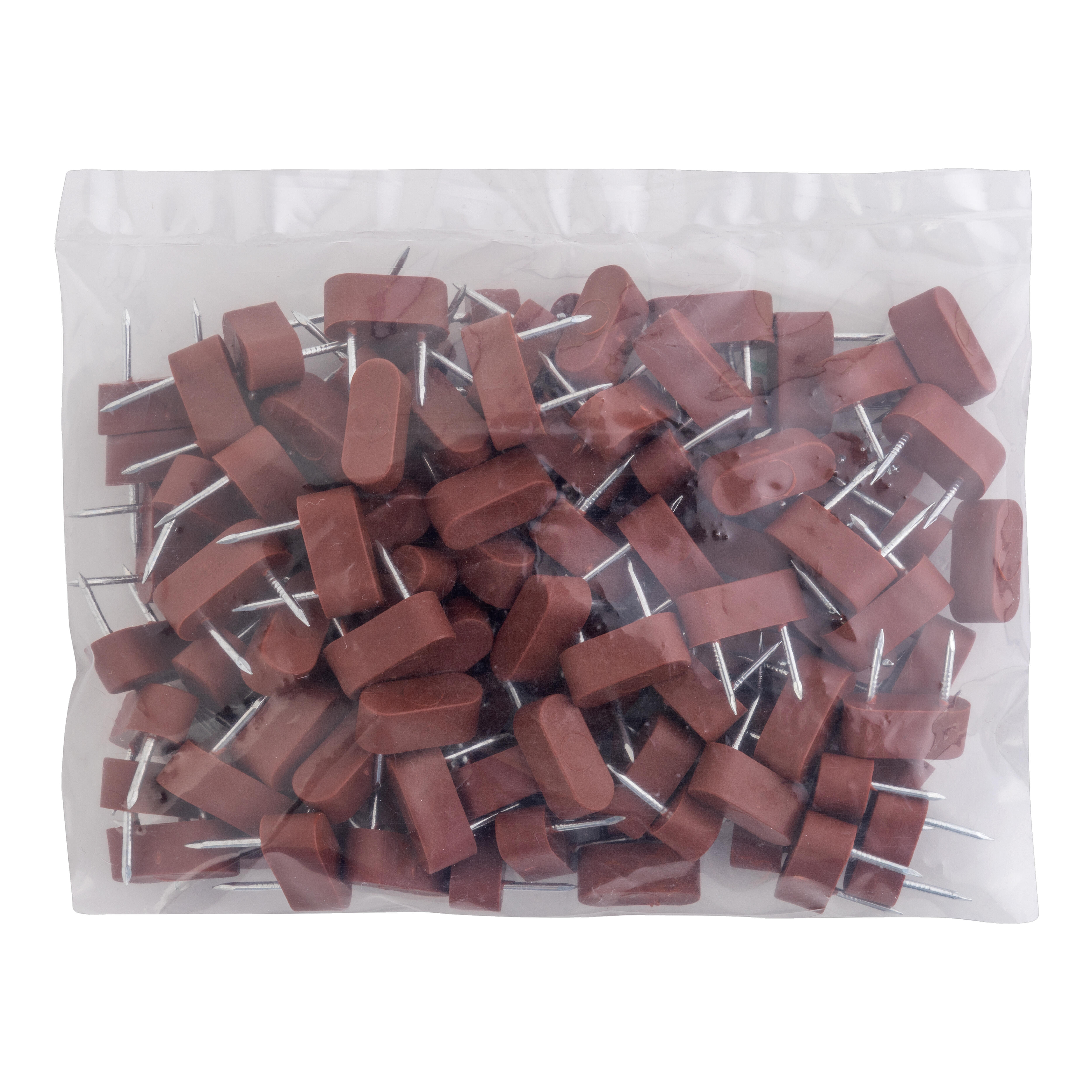 PORTAESTANTES DE CLAVAR MARRON . 100 UDS - 2