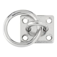 PLACA PASACABO CON ANILLA ACERO INOXIDABLE 35 X 55 MM - 2