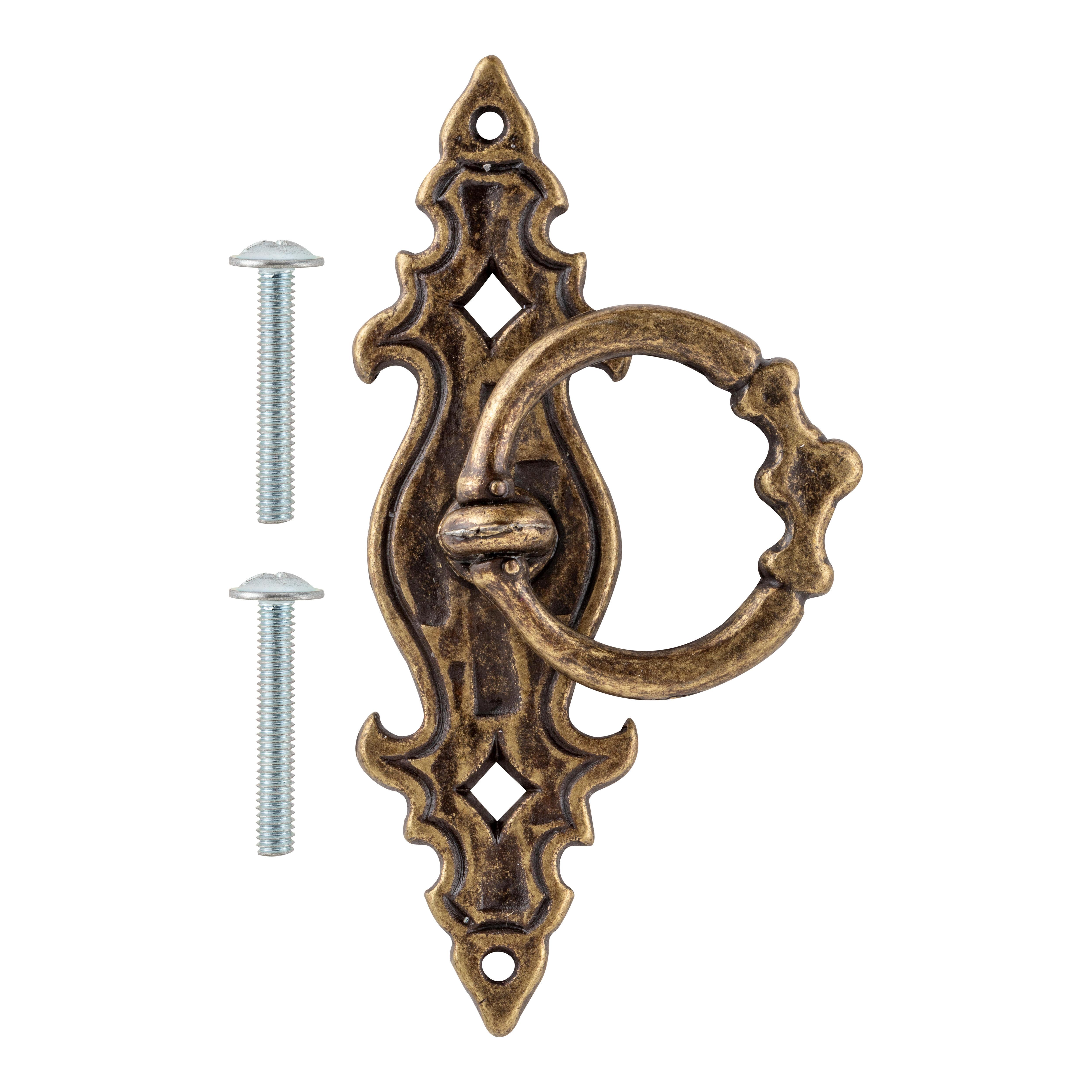 TIRADOR ANILLA MUEBLE METAL CUERO VIEJO MODELO P 3300.85 - 2