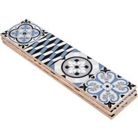 CENEFA CERÁMICA 7X30CM 7560 AZUL. PACK 3 UNIDADES - 2