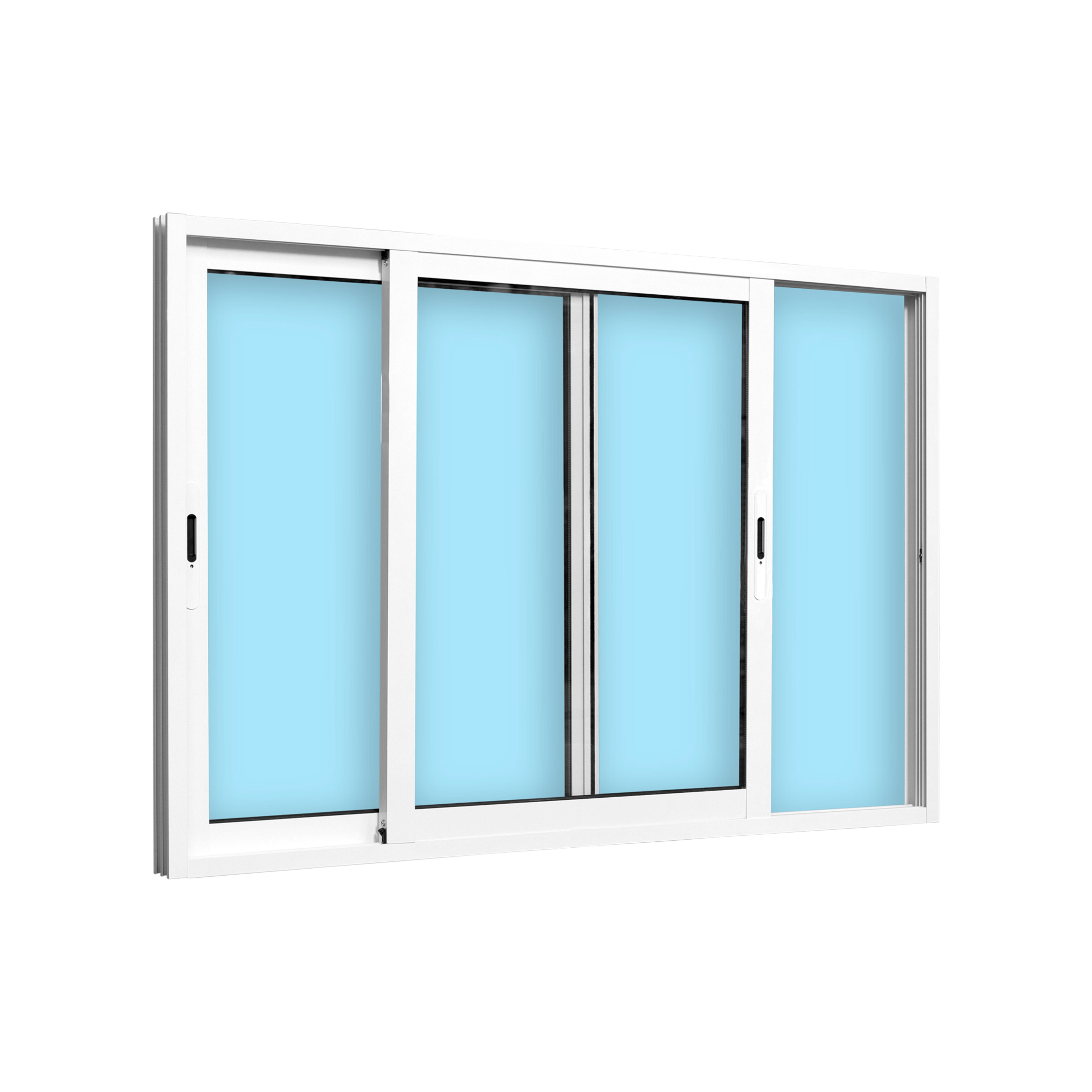 VENTANA ALUMINIO CORREDERA BLANCA 150X100CM - 2