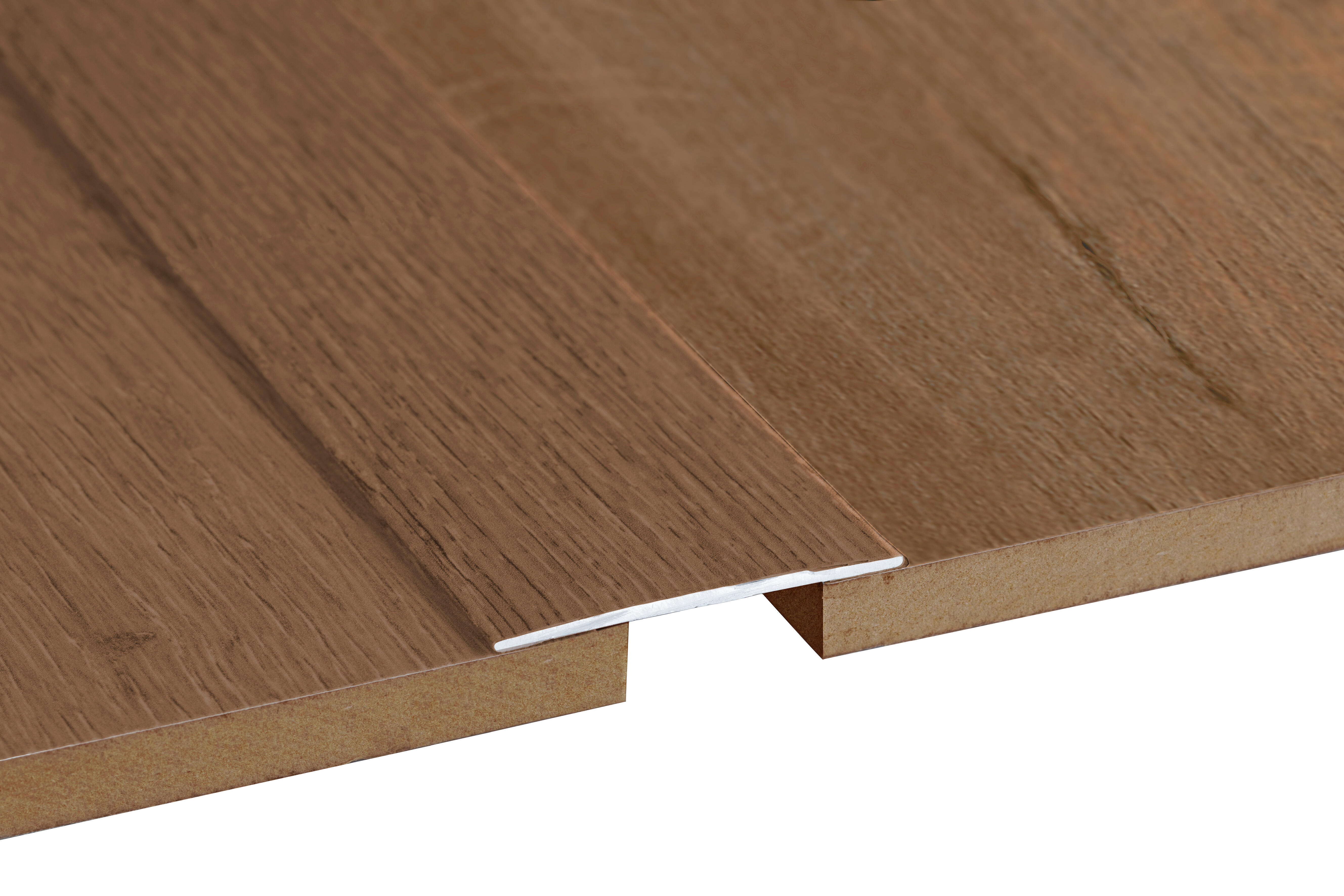 PERFIL TRANSICIÓN ADHESIVO DE ALUMINIO RHIN 90 CM - 2