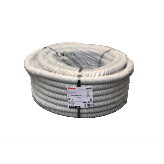 TUBO FLEXIBLE VAINA GRIS 25MM 30M
