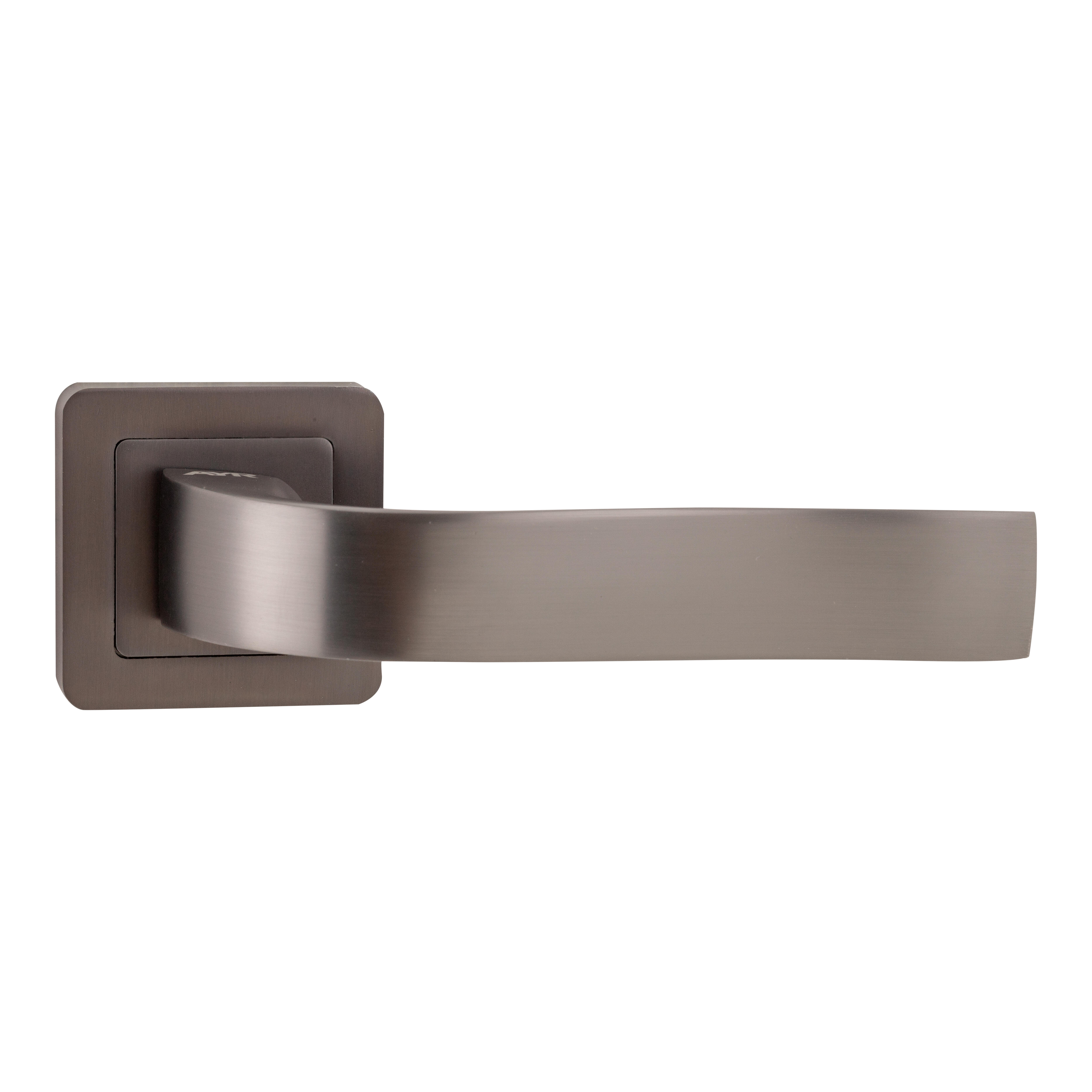 JUEGO DE MANILLA ROSETAS ZAMAK GRAFITO MATE 8844 - 2