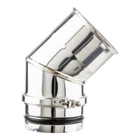 CODO 45º INOXIDABLE PARED SIMPLE 100MM - 2